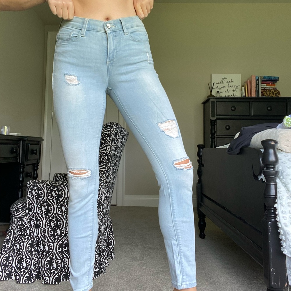 Nordstrom distressed skinny jeans